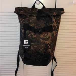 Adidas camouflage skateboard backpack